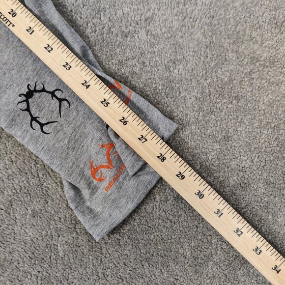 Realtree Men's Pajama Bottom Size M Gray Cotton Viscose Sleepwear Logo Print - Picture 8 of 9